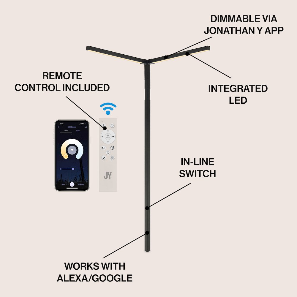 Minimalist Iron Integrated Plug-In Led Sconce For Ceiling Corner. Picture 4