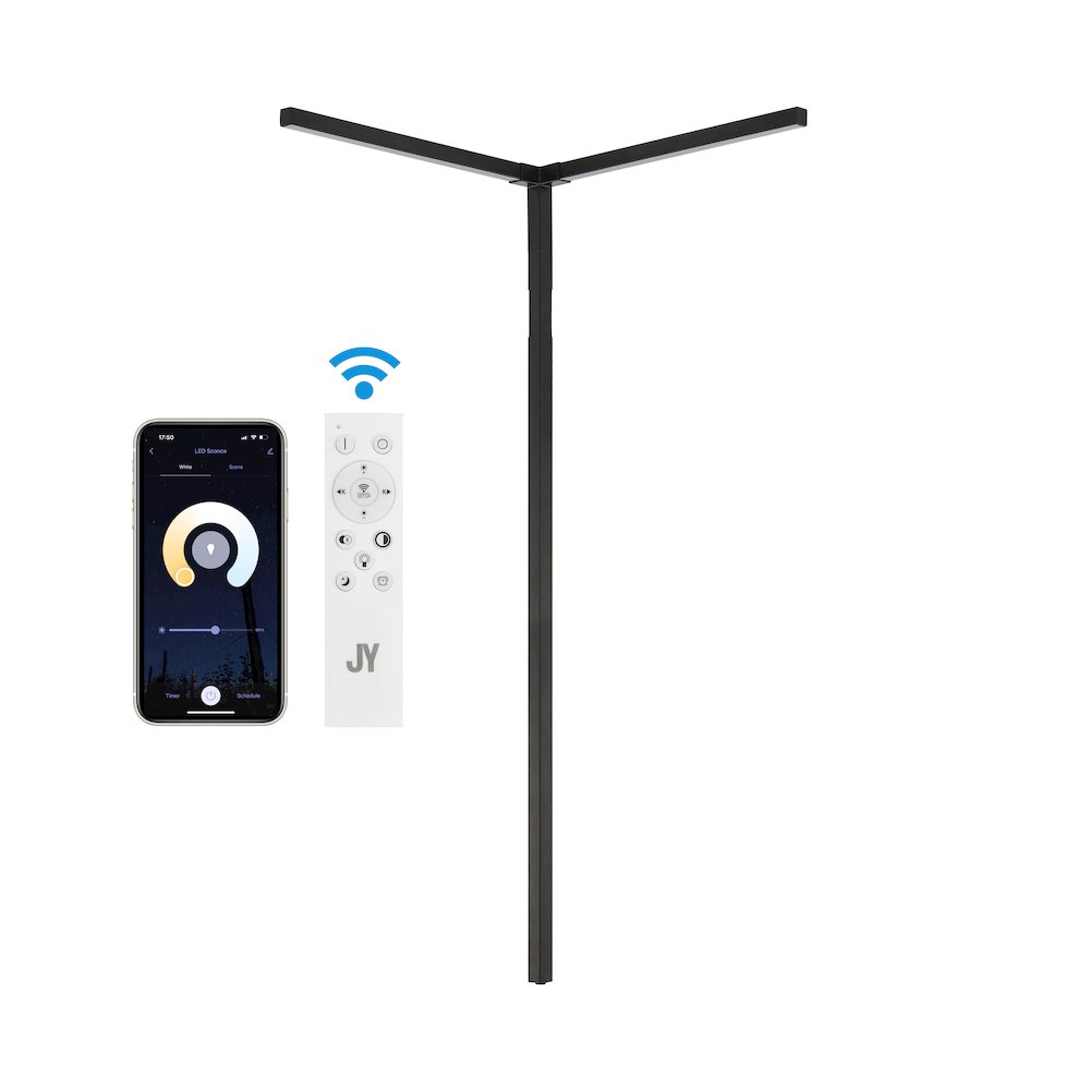 Minimalist Iron Integrated Plug-In Led Sconce For Ceiling Corner. Picture 2