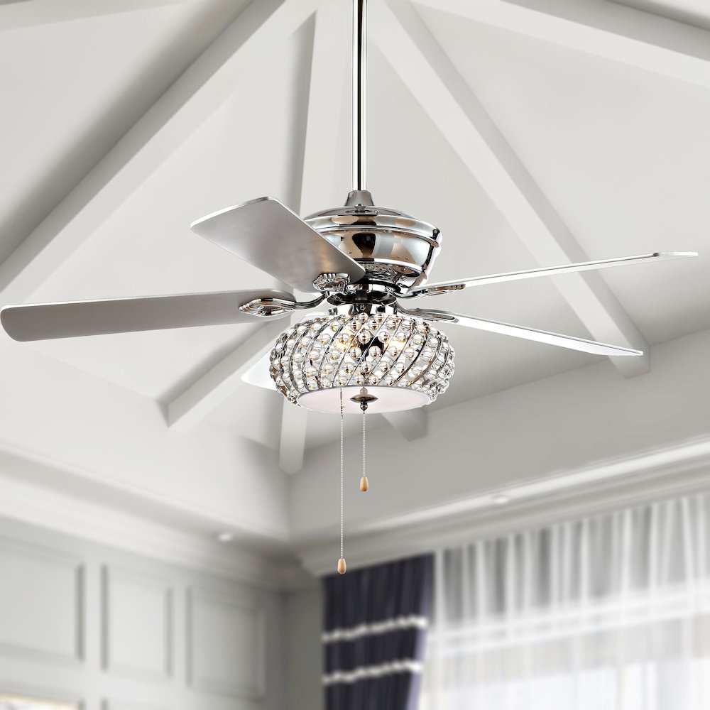 Crista Metal/Wood Led Ceiling Fan. Picture 9