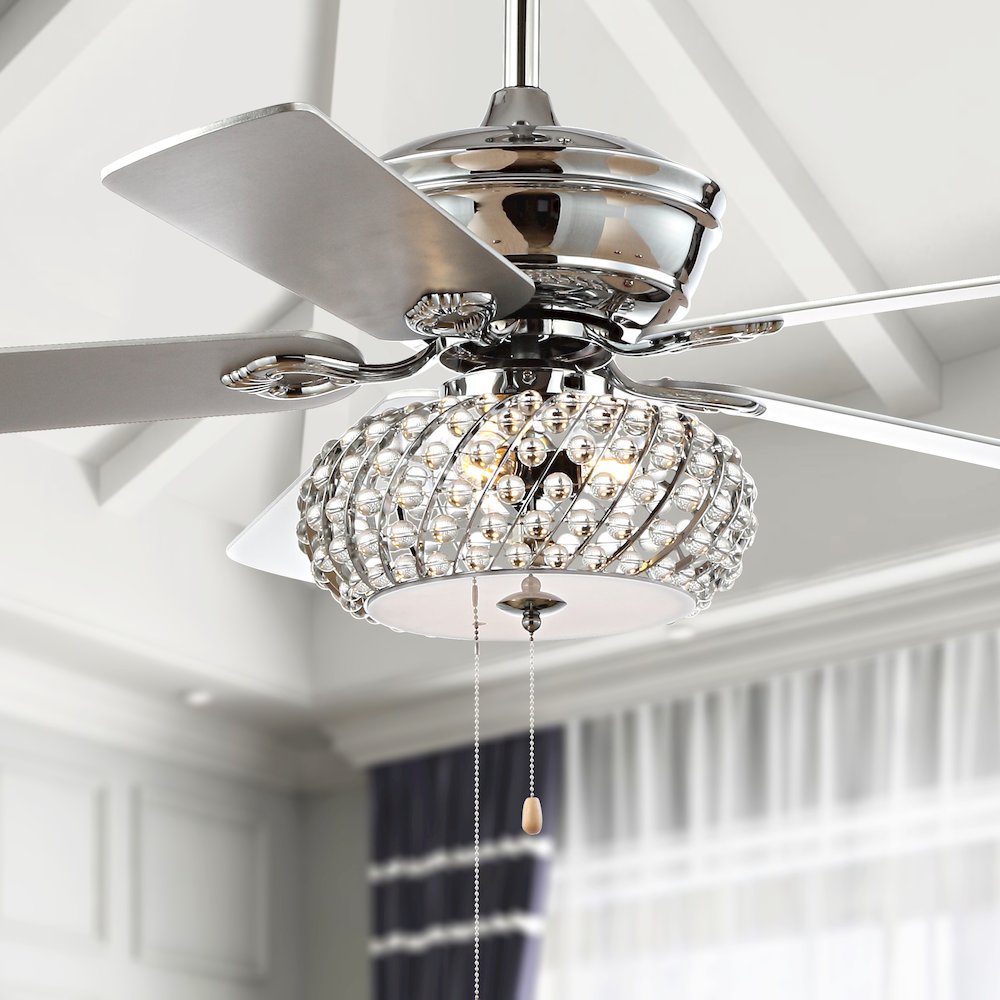 Crista Metal/Wood Led Ceiling Fan. Picture 8
