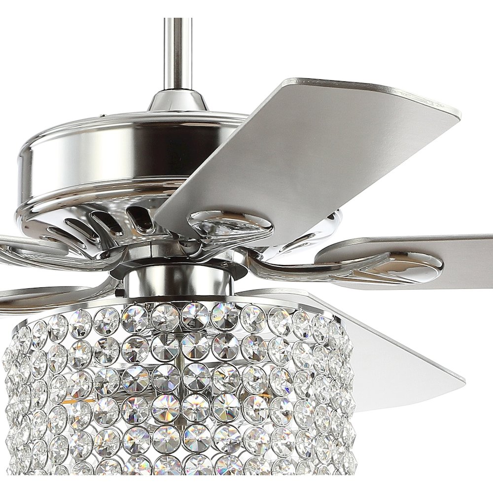 Brandy Crystal Prism Drum Led Ceiling Fan With Remote. Picture 3