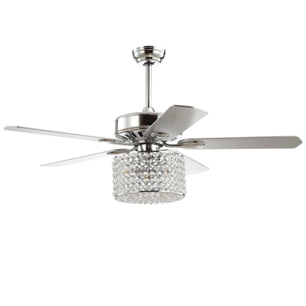 Brandy Crystal Prism Drum Led Ceiling Fan With Remote. Picture 2