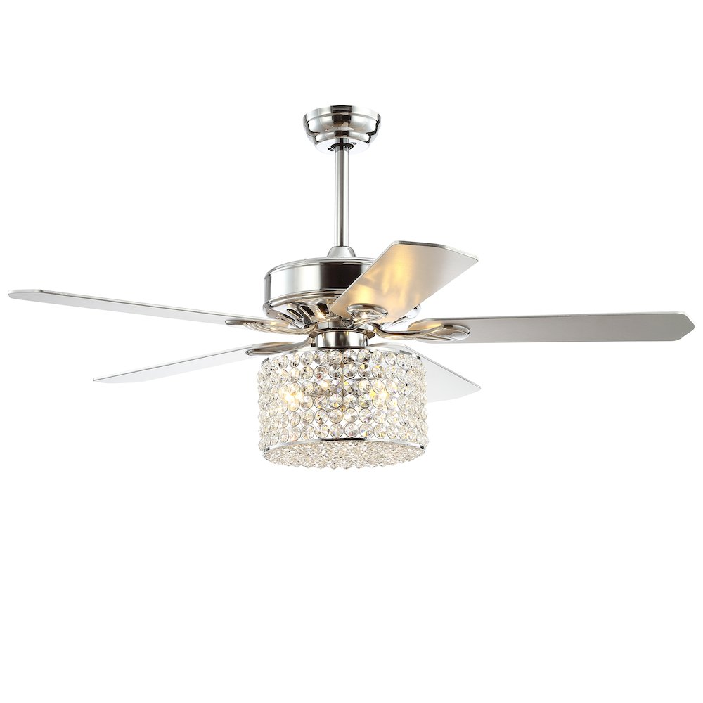 Brandy Crystal Prism Drum Led Ceiling Fan With Remote. Picture 5