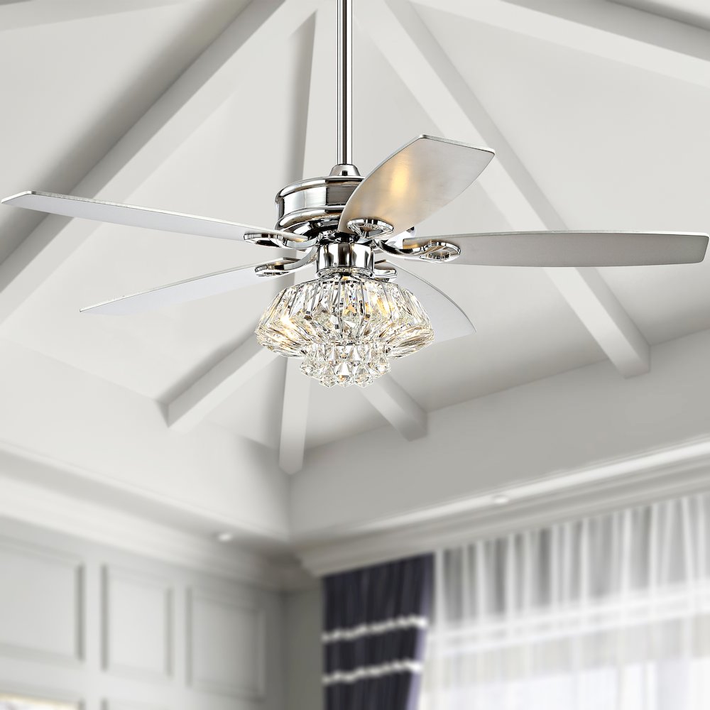 Kate Glam Crystal Drum Led Ceiling Fan With Remote. Picture 10