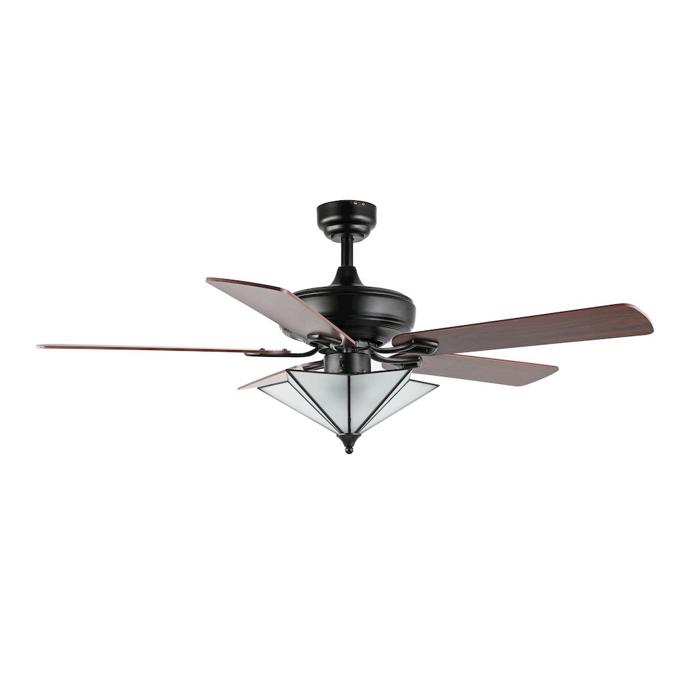 Moravia Farmhouse Rustic Iron Star Shade Led Ceiling Fan With Remote. Picture 2
