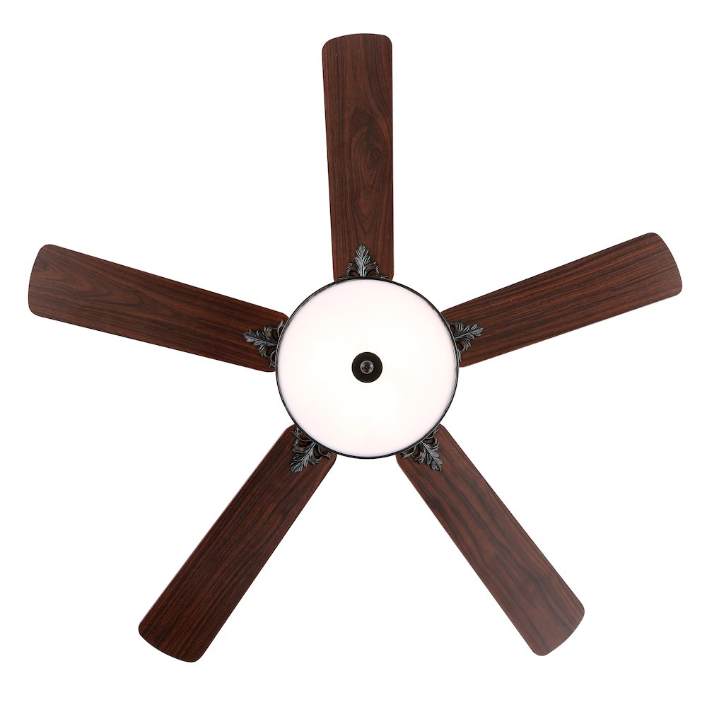 Paolo Farmhouse Industrial Iron Scroll Drum Shade Led Ceiling Fan With Remote. Picture 6