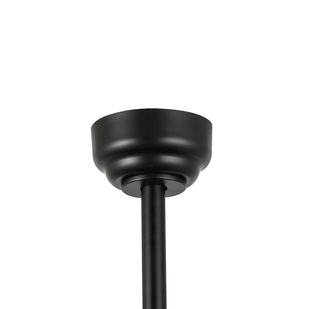 Industrial Iron/Woodseeded Glass Mobile Appremote Controlled Led Ceiling Fan. Picture 3