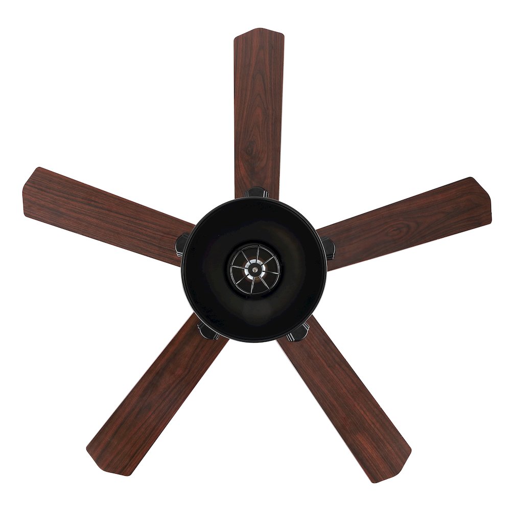 Ashton Farmhouse Industrial Iron Dome Shade Led Ceiling Fan With Remote. Picture 6