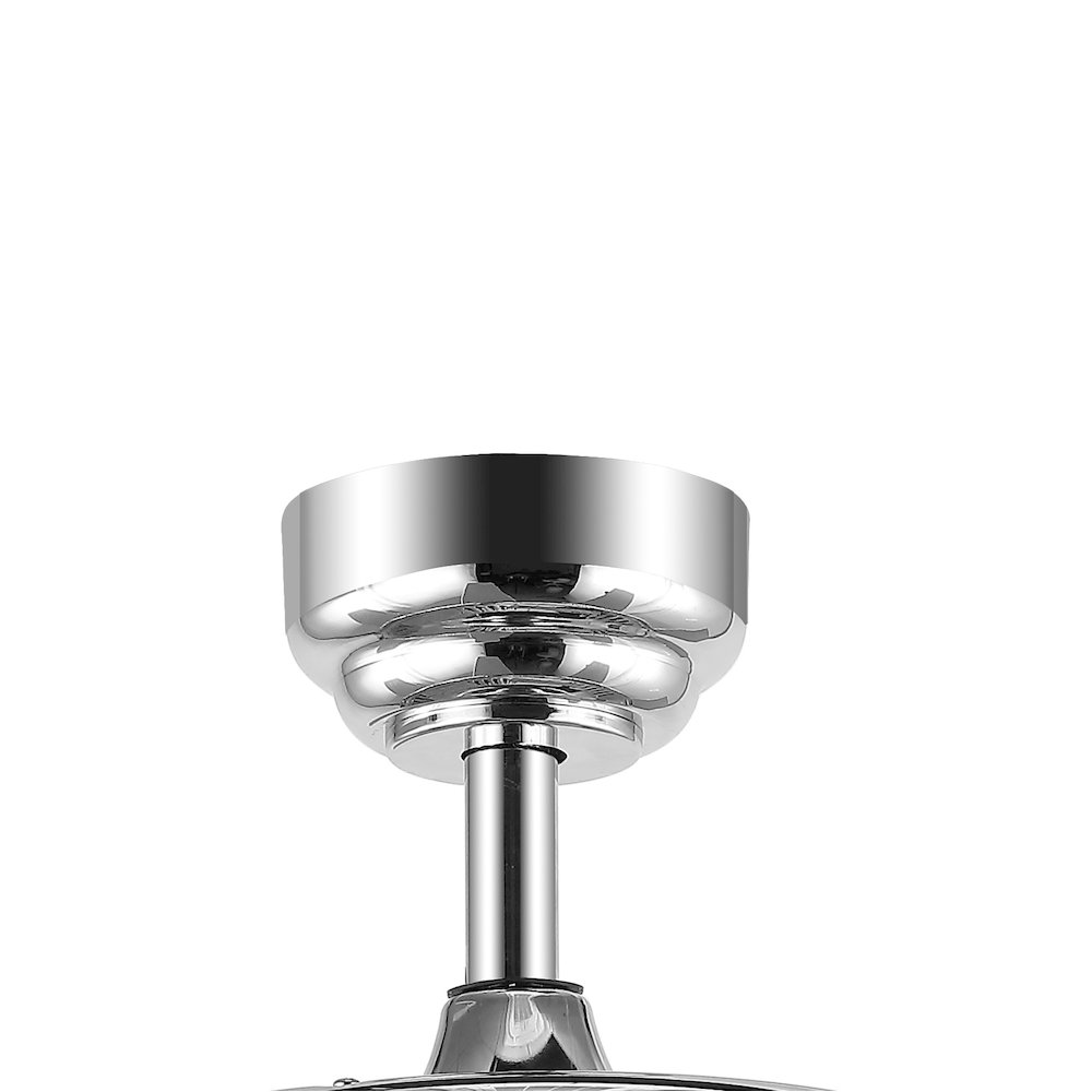 Mindy Glam Modern Crystal Shade Led Ceiling Fan With Remote. Picture 4