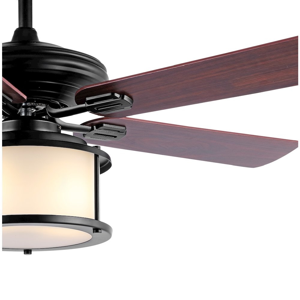 Brantley Bohemian Farmhouse Iron Led Ceiling Fan. Picture 2