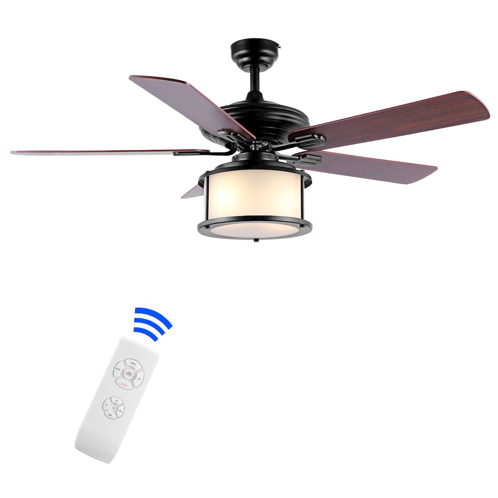 Brantley Bohemian Farmhouse Iron Led Ceiling Fan. Picture 10