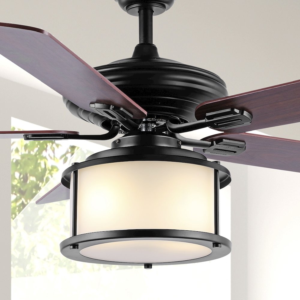 Brantley Bohemian Farmhouse Iron Led Ceiling Fan. Picture 12
