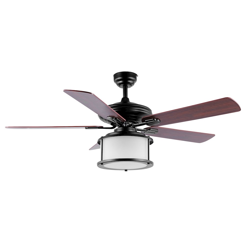 Brantley Bohemian Farmhouse Iron Led Ceiling Fan. Picture 1