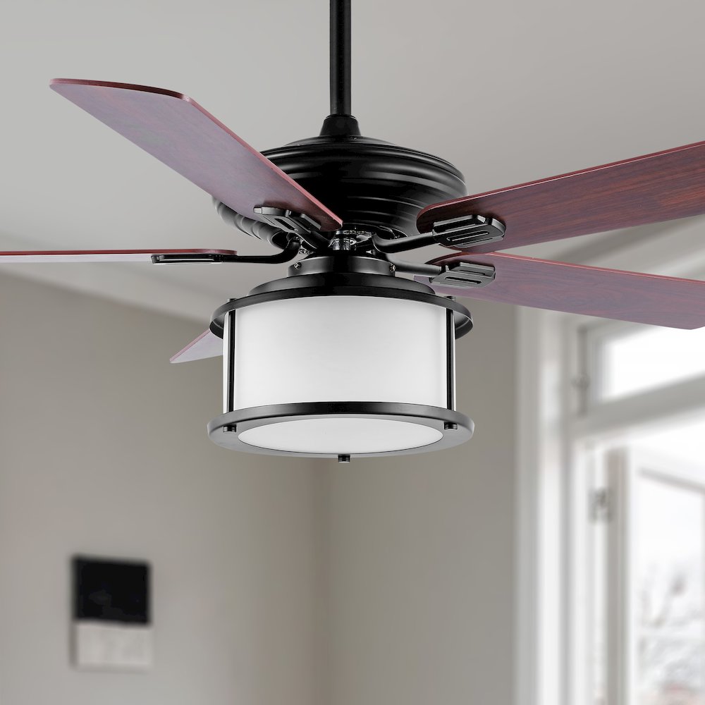 Brantley Bohemian Farmhouse Iron Led Ceiling Fan. Picture 9
