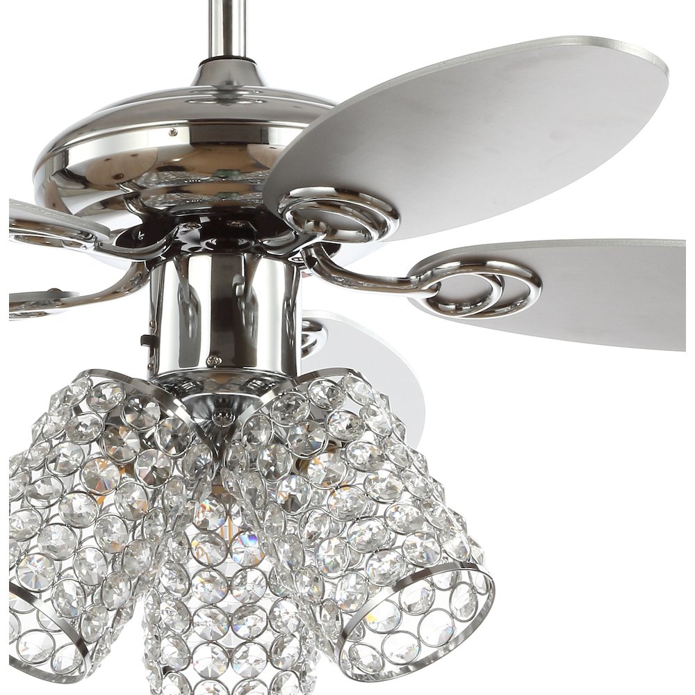 Kris Crystal Led Ceiling Fan With Remote. Picture 3