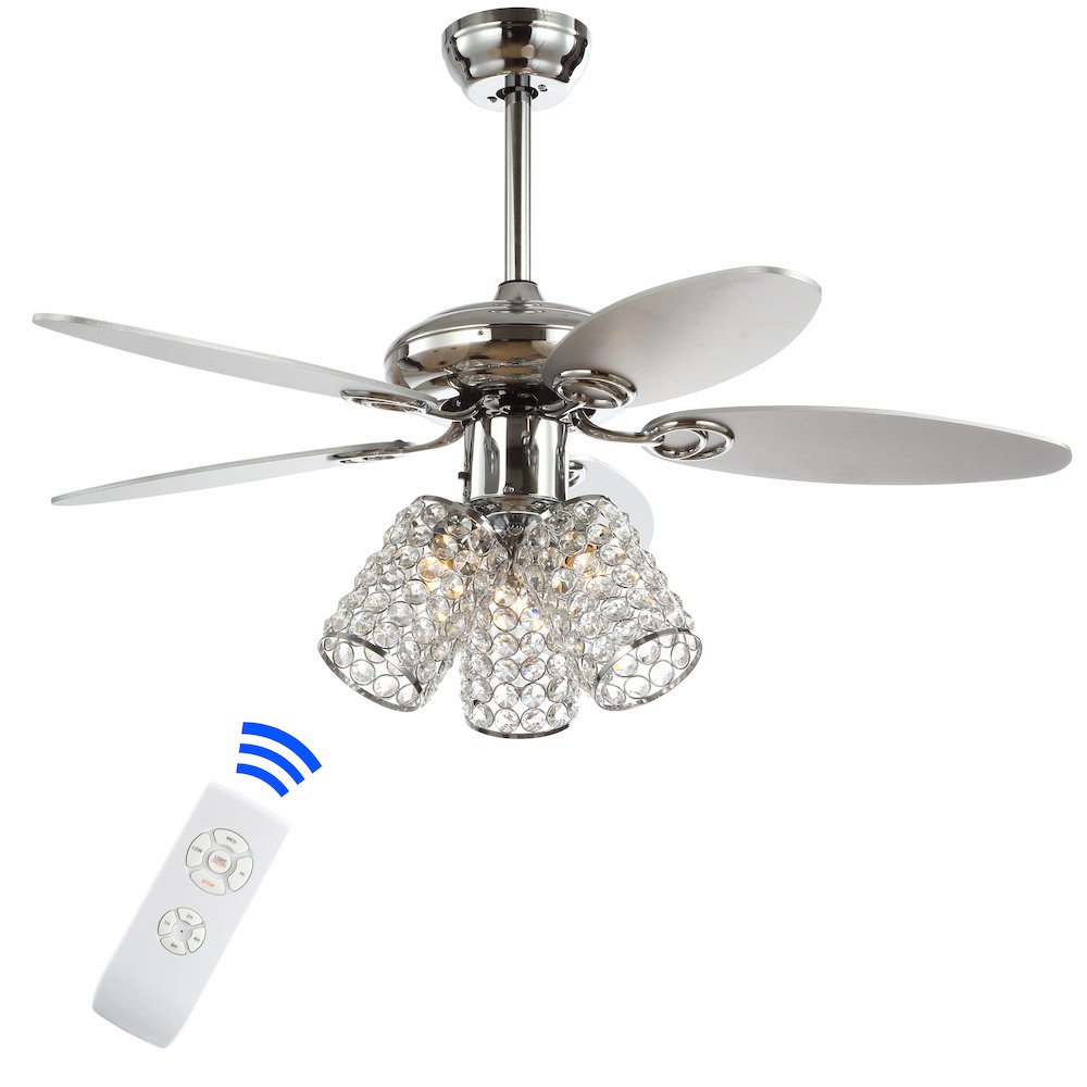 Kris Crystal Led Ceiling Fan With Remote. Picture 1