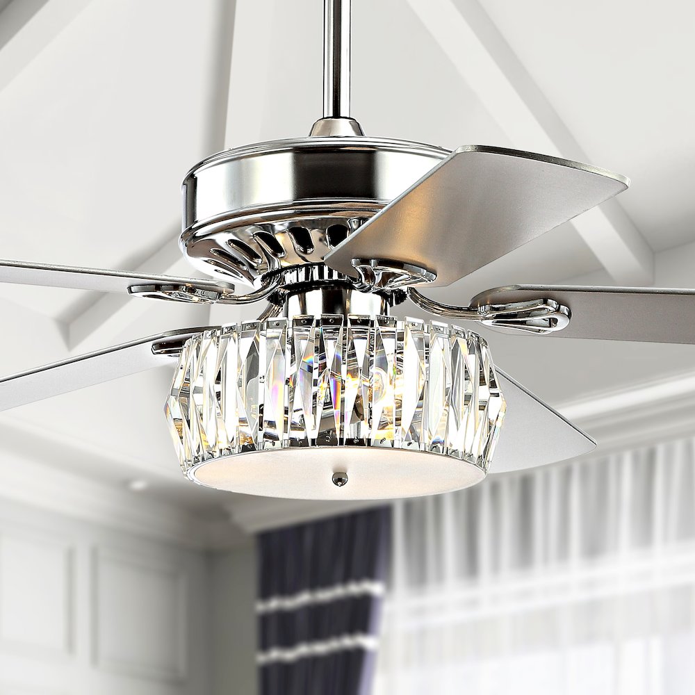 Mandy Crystal Prism Drum Led Ceiling Fan With Remote. Picture 9