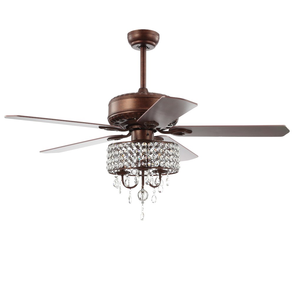 Becky Crystal Led Chandelier Fan With Remote. Picture 2