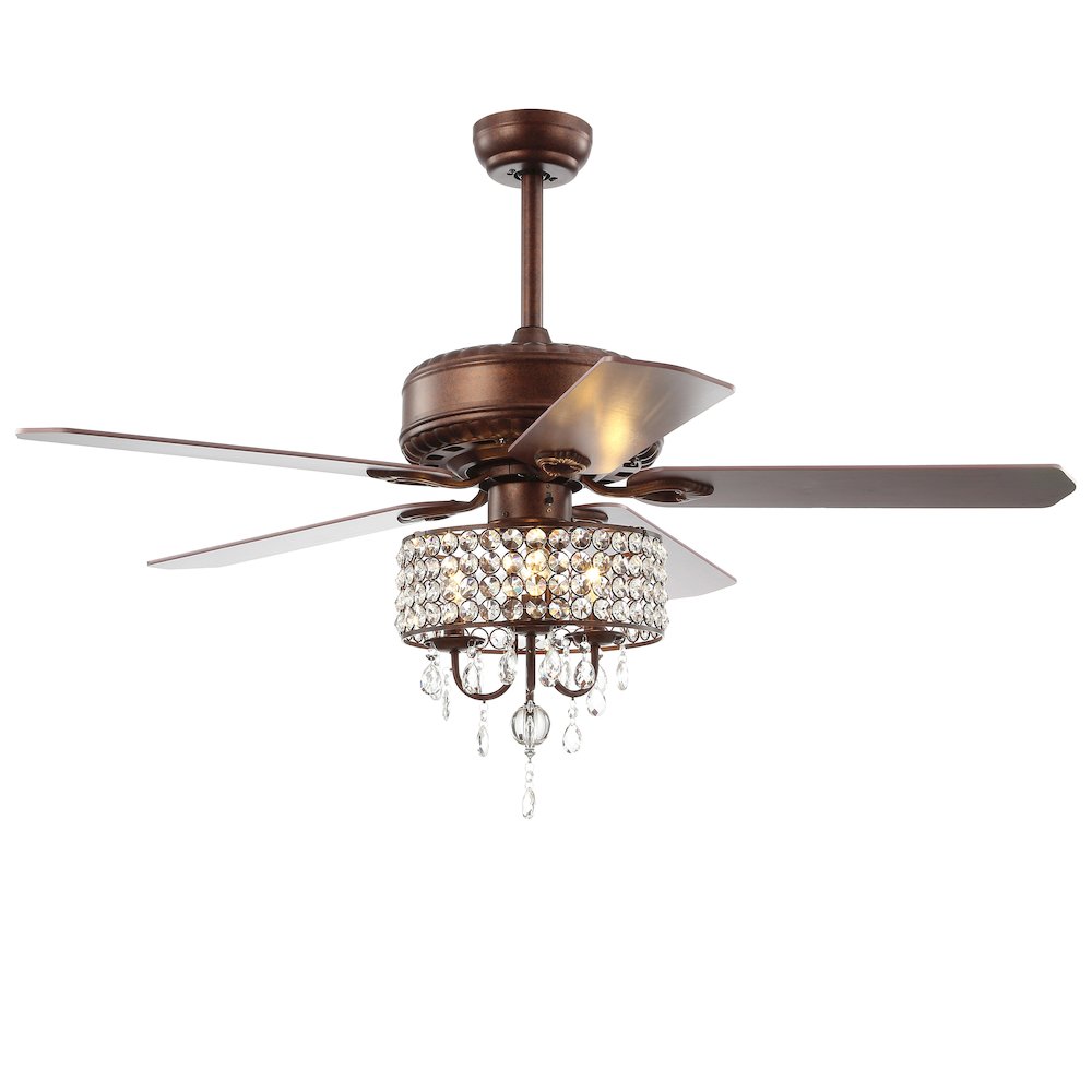 Becky Crystal Led Chandelier Fan With Remote. Picture 5
