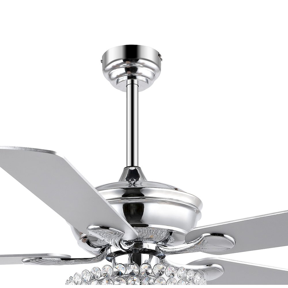 Cammy Traditional Transitional Iron Led Ceiling Fan. Picture 4