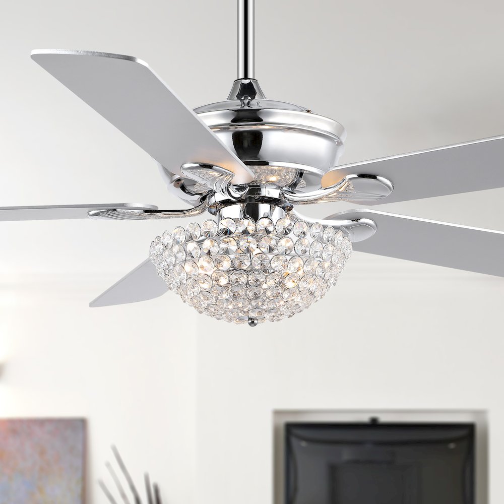 Cammy Traditional Transitional Iron Led Ceiling Fan. Picture 12