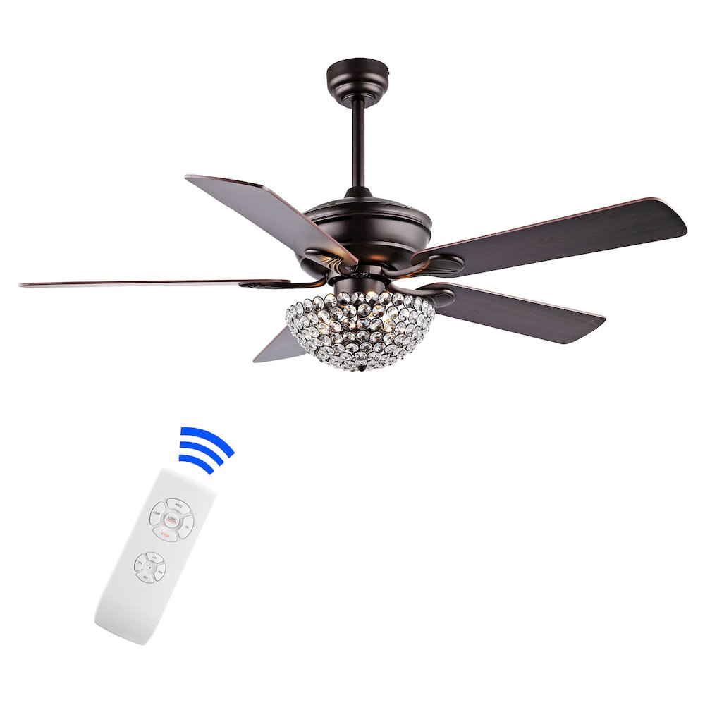 Cammy Traditional Transitional Iron Led Ceiling Fan. Picture 11