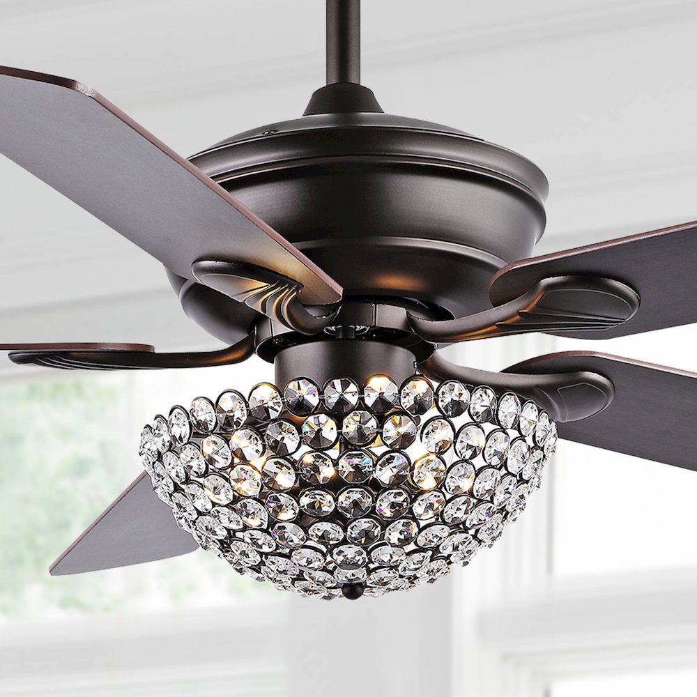 Cammy Traditional Transitional Iron Led Ceiling Fan. Picture 13