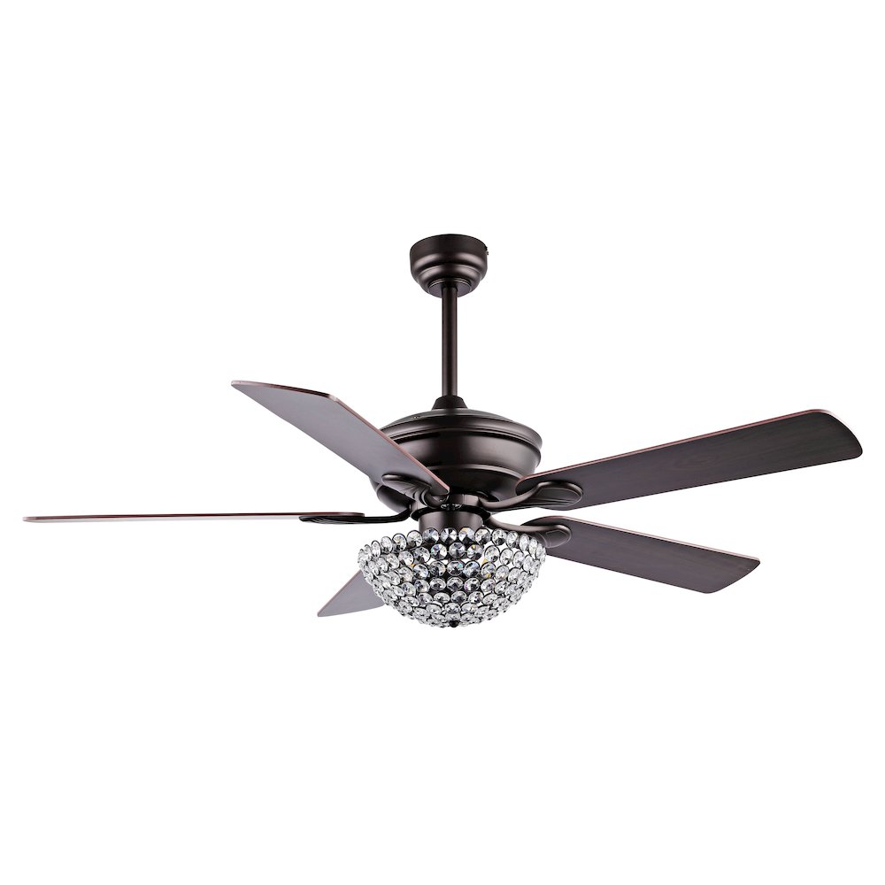 Cammy Traditional Transitional Iron Led Ceiling Fan. Picture 2