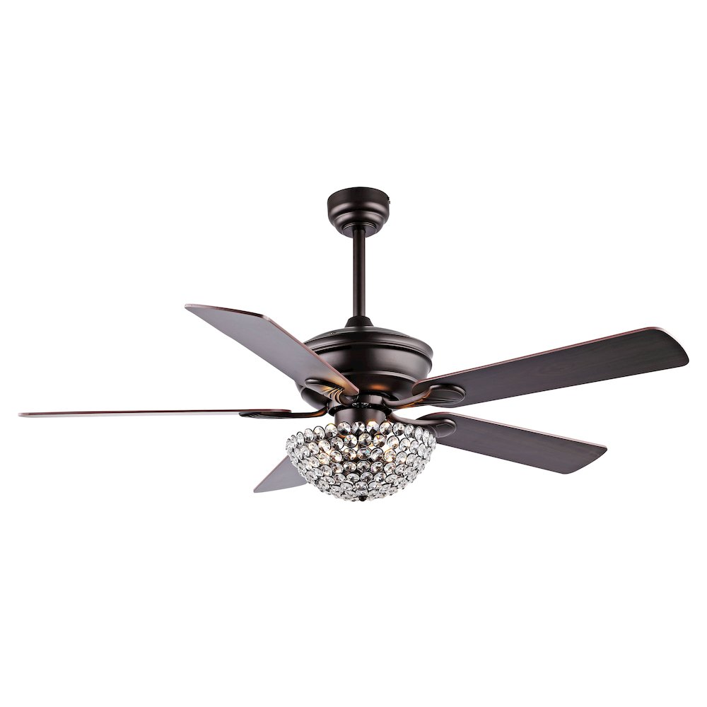 Cammy Traditional Transitional Iron Led Ceiling Fan. Picture 1