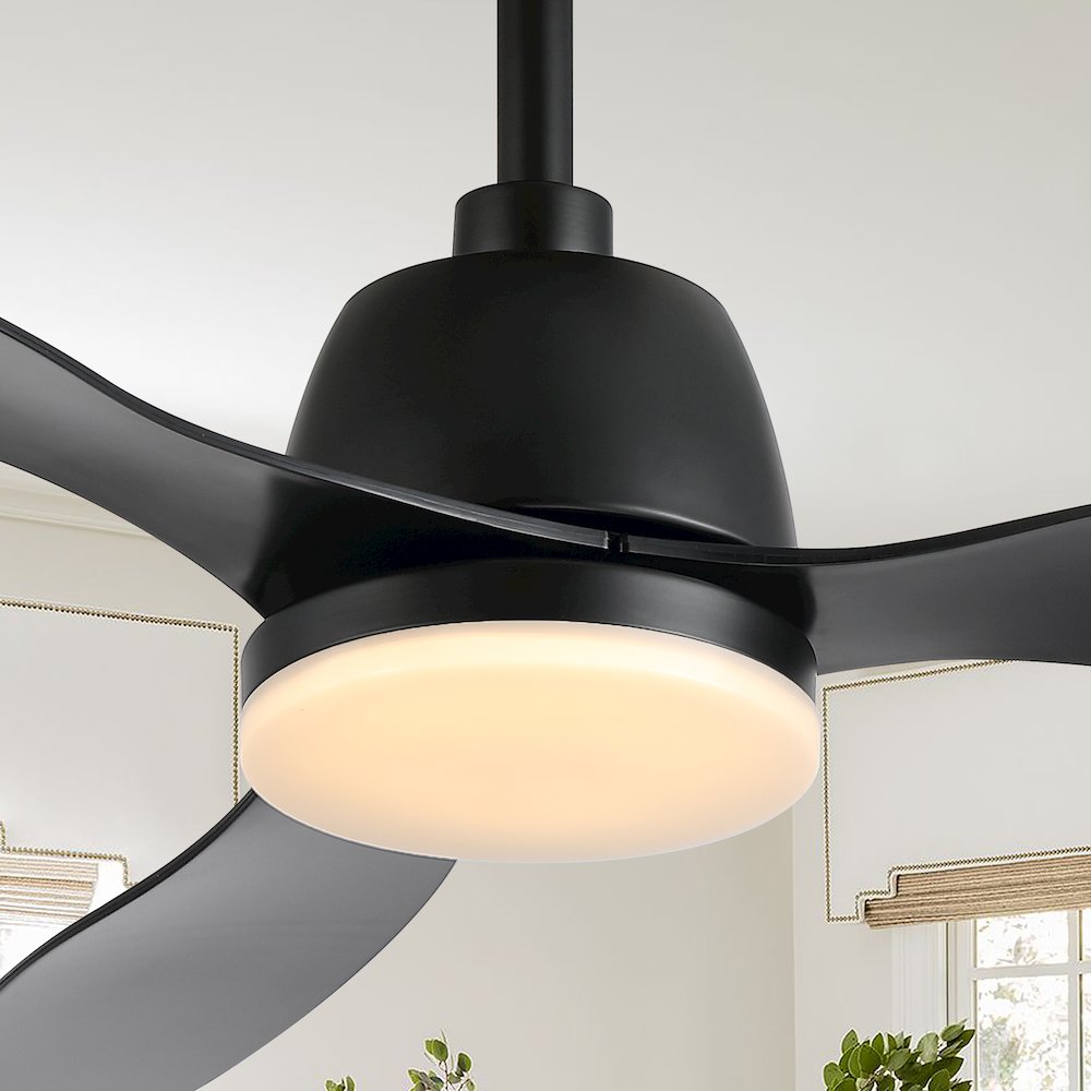 Audie Classic Industrial Iron/Plastic Integrated Led Ceiling Fan. Picture 13