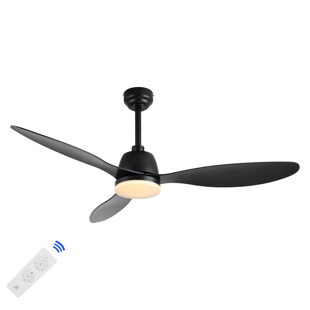 Audie Classic Industrial Iron/Plastic Integrated Led Ceiling Fan. Picture 12