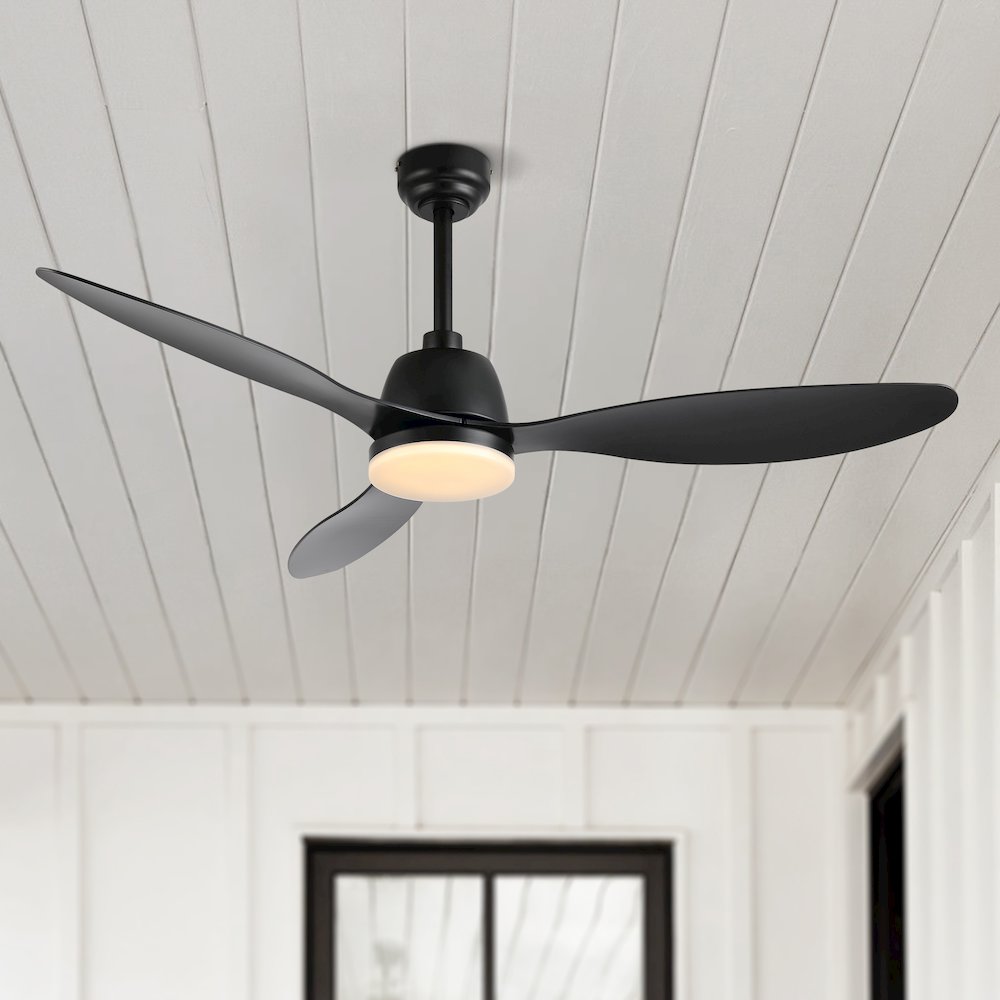 Audie Classic Industrial Iron/Plastic Integrated Led Ceiling Fan. Picture 14