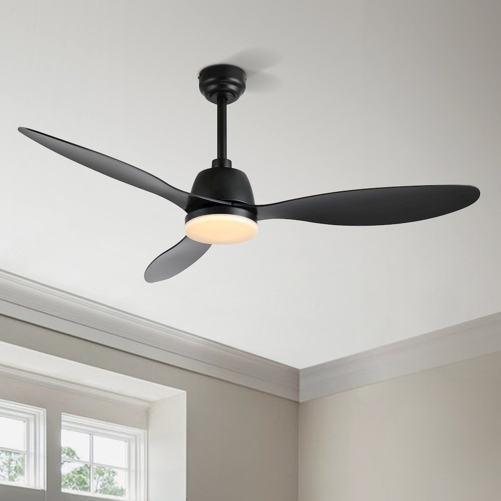 Audie Classic Industrial Iron/Plastic Integrated Led Ceiling Fan. Picture 15