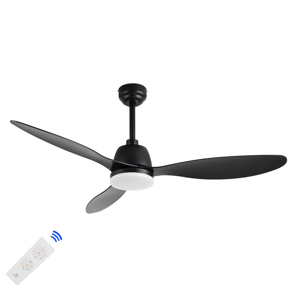 Audie Classic Industrial Iron/Plastic Integrated Led Ceiling Fan. Picture 2