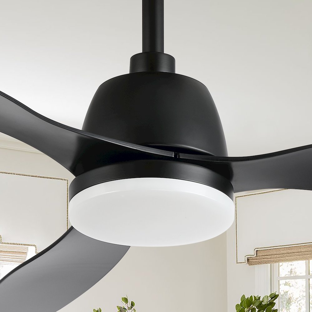Audie Classic Industrial Iron/Plastic Integrated Led Ceiling Fan. Picture 10