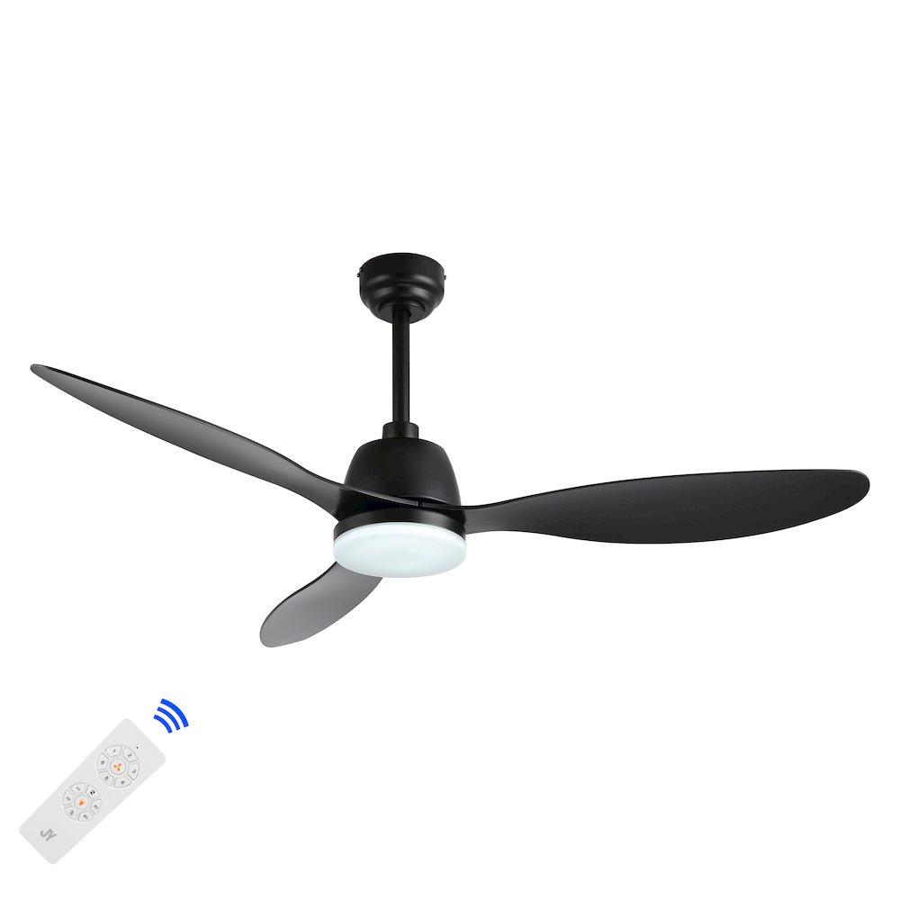 Audie Classic Industrial Iron/Plastic Integrated Led Ceiling Fan. Picture 3