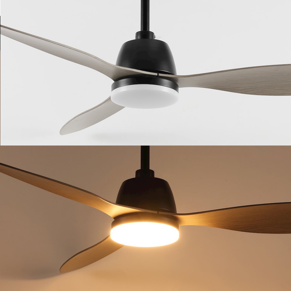 Audie Classic Industrial Iron/Plastic Integrated Led Ceiling Fan. Picture 16
