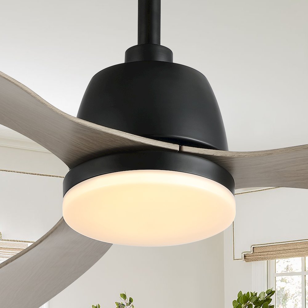 Audie Classic Industrial Iron/Plastic Integrated Led Ceiling Fan. Picture 13