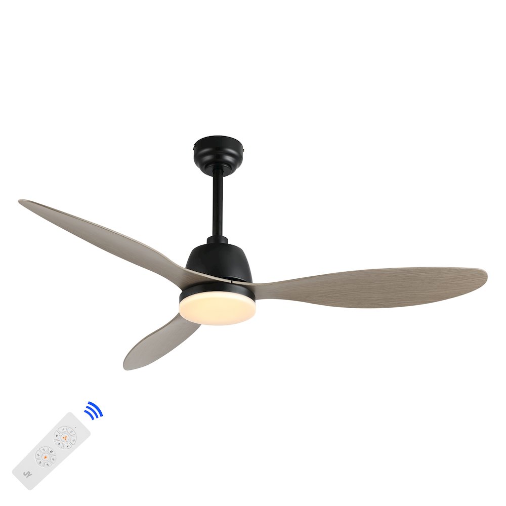 Audie Classic Industrial Iron/Plastic Integrated Led Ceiling Fan. Picture 12