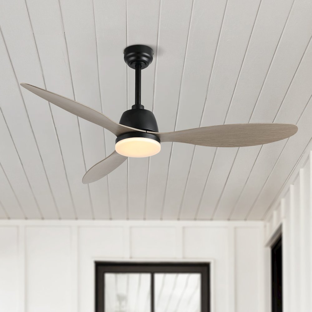 Audie Classic Industrial Iron/Plastic Integrated Led Ceiling Fan. Picture 14