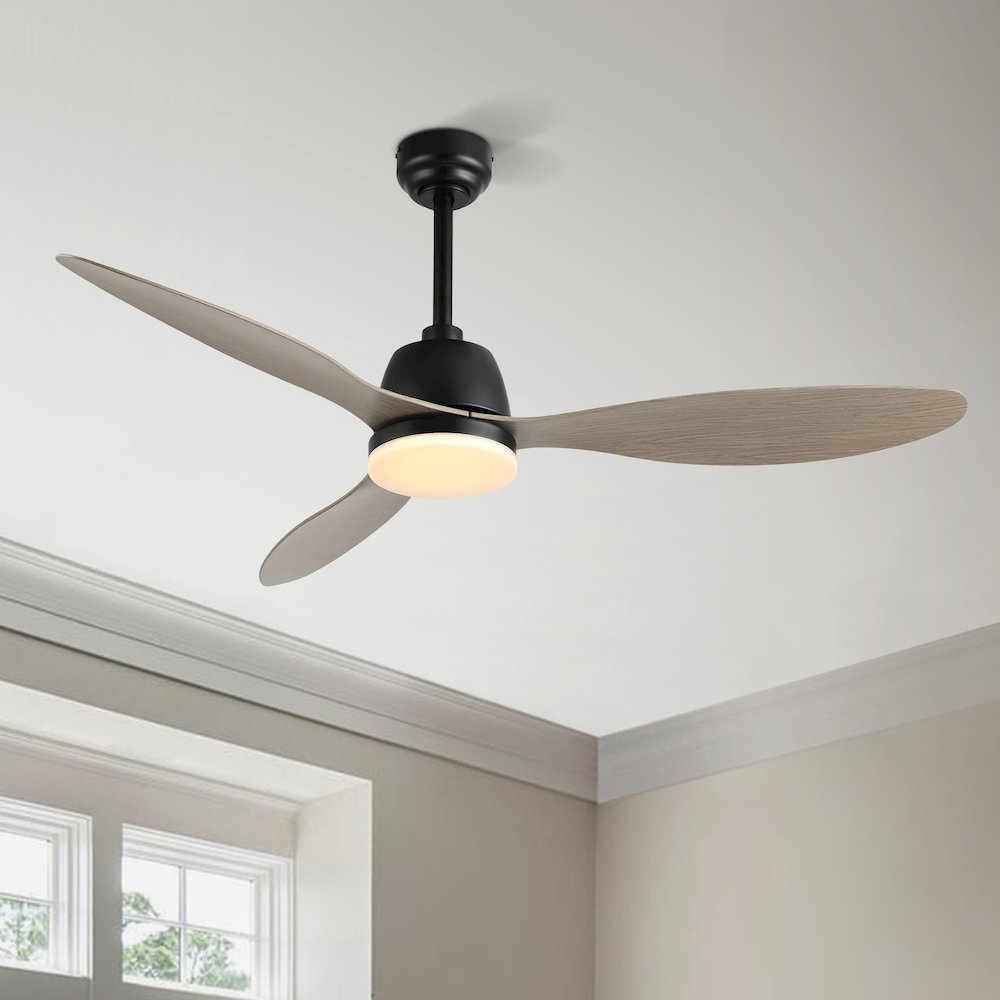 Audie Classic Industrial Iron/Plastic Integrated Led Ceiling Fan. Picture 15