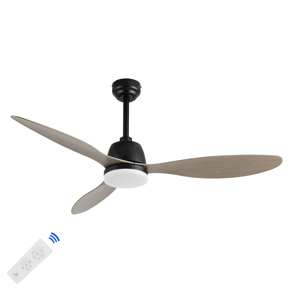 Audie Classic Industrial Iron/Plastic Integrated Led Ceiling Fan. Picture 2