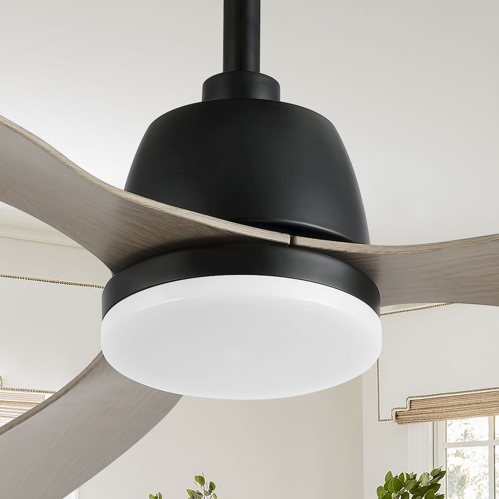 Audie Classic Industrial Iron/Plastic Integrated Led Ceiling Fan. Picture 10