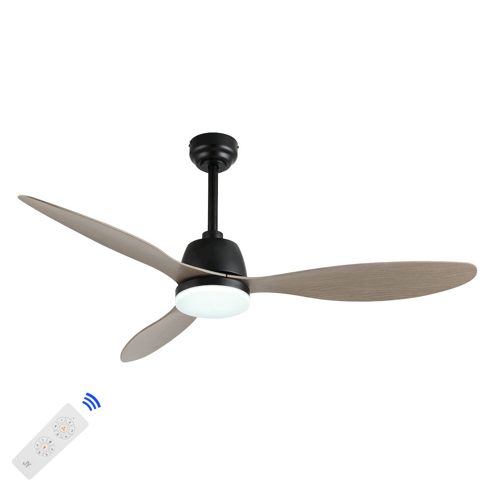 Audie Classic Industrial Iron/Plastic Integrated Led Ceiling Fan. Picture 3