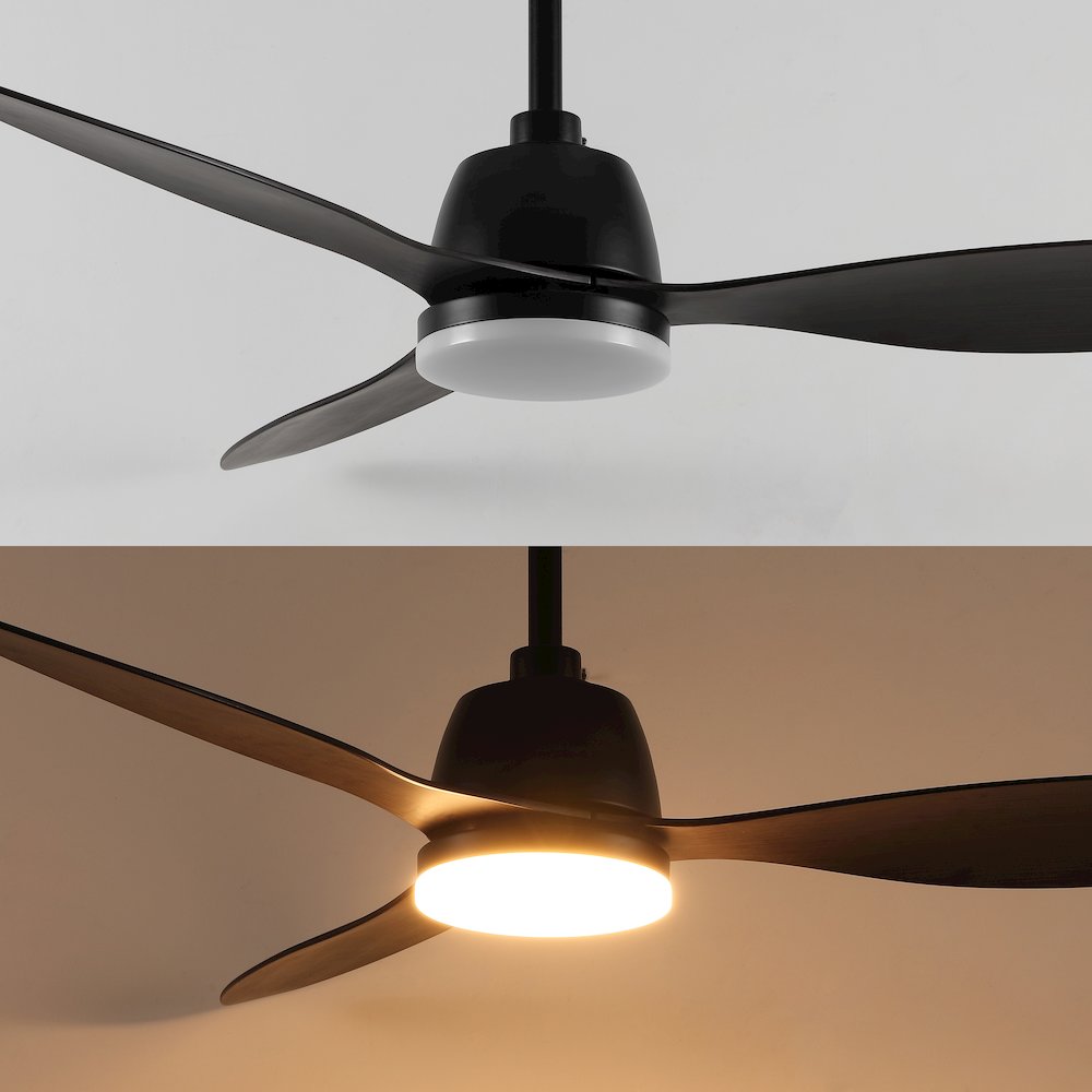 Audie Classic Industrial Iron/Plastic Integrated Led Ceiling Fan. Picture 16