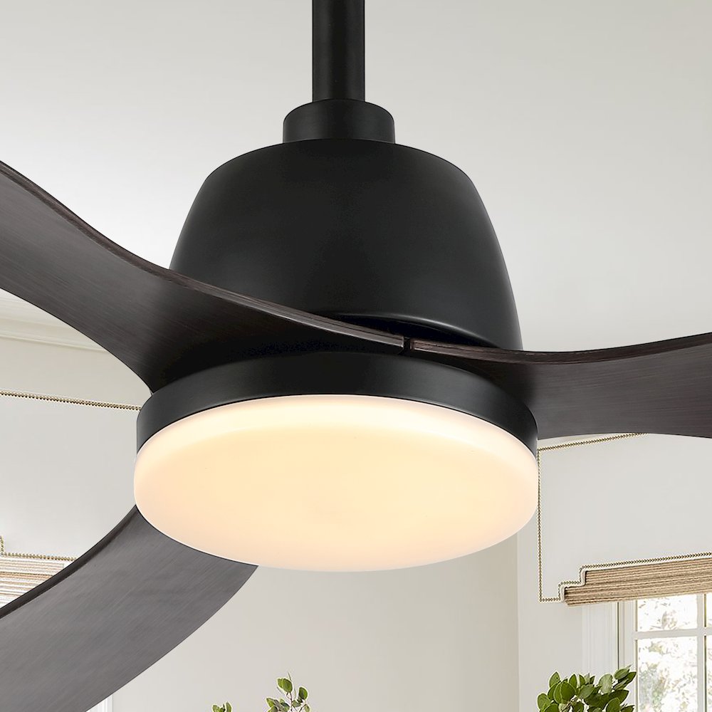 Audie Classic Industrial Iron/Plastic Integrated Led Ceiling Fan. Picture 13