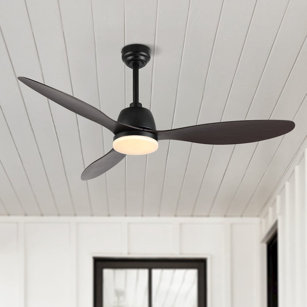 Audie Classic Industrial Iron/Plastic Integrated Led Ceiling Fan. Picture 14