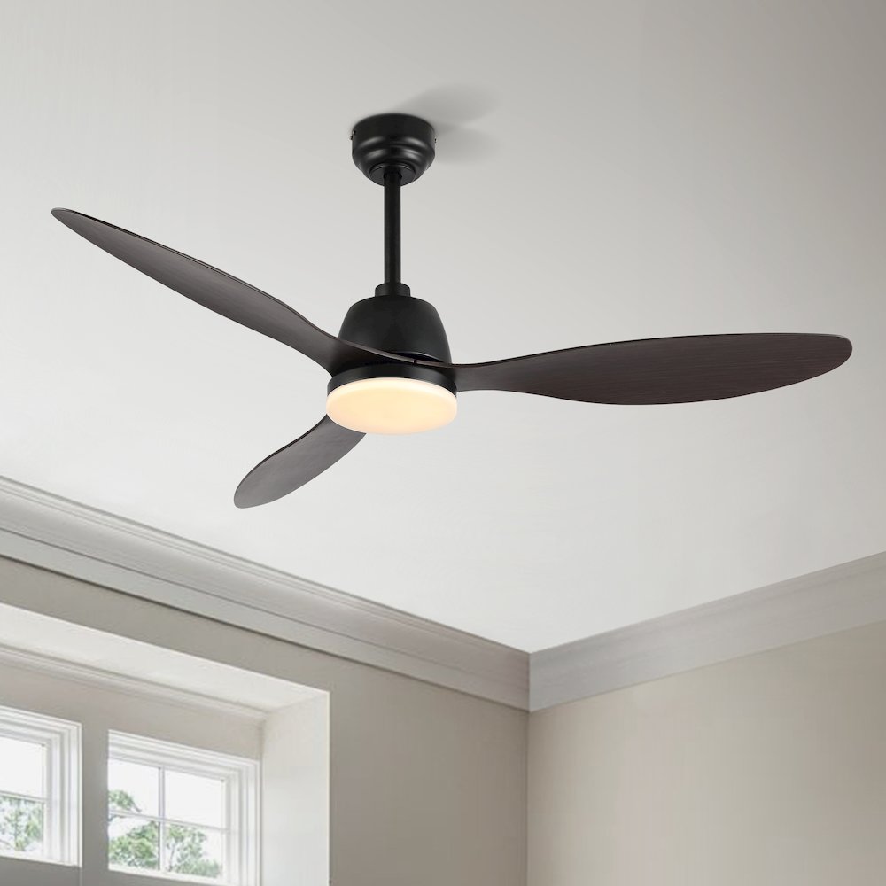 Audie Classic Industrial Iron/Plastic Integrated Led Ceiling Fan. Picture 15