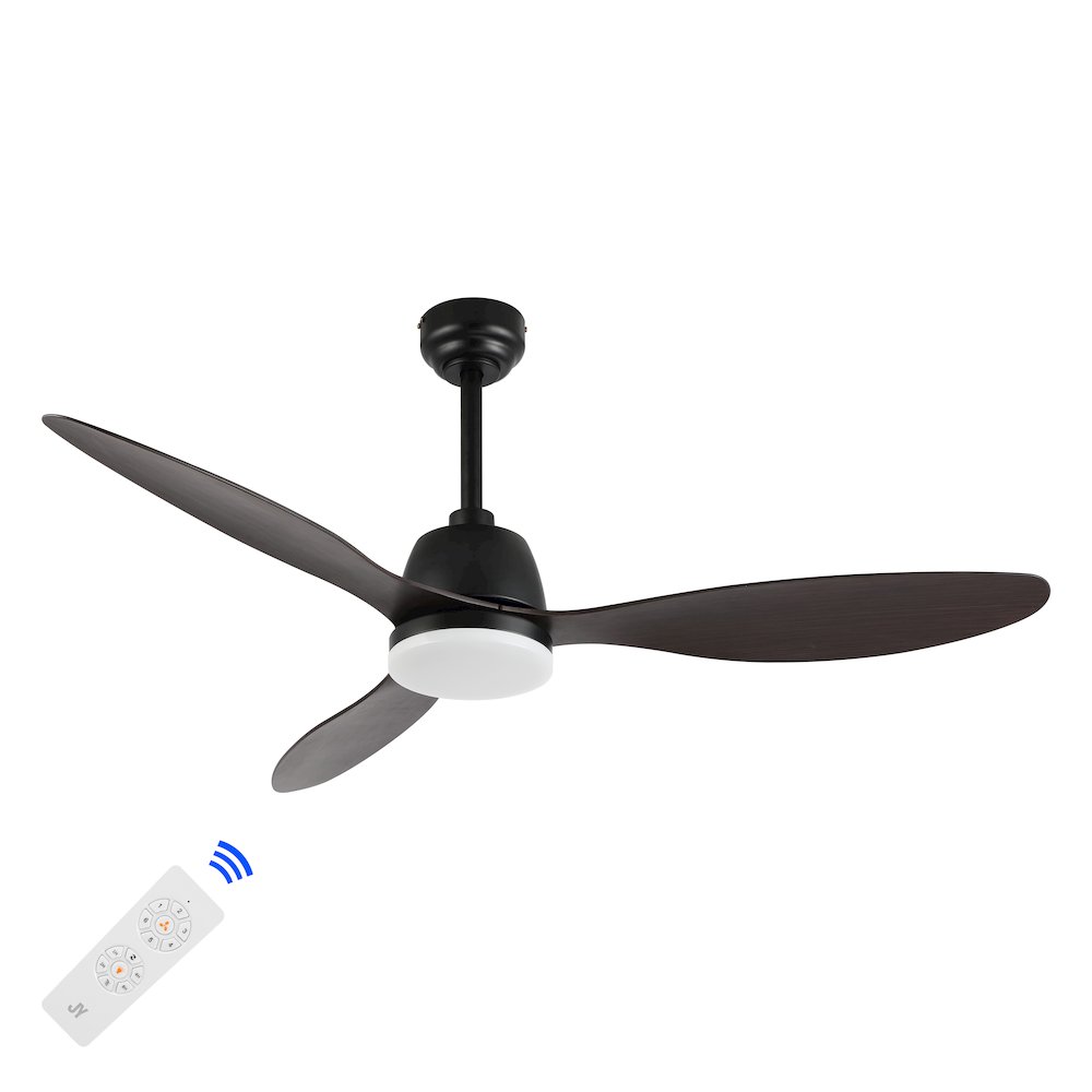 Audie Classic Industrial Iron/Plastic Integrated Led Ceiling Fan. Picture 2