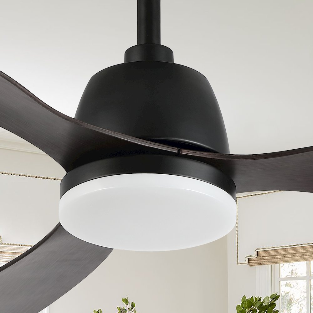 Audie Classic Industrial Iron/Plastic Integrated Led Ceiling Fan. Picture 10